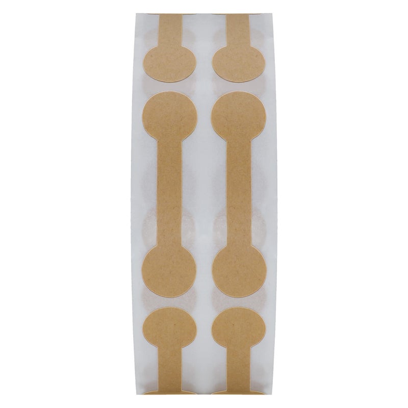 Hybsk 1000pcs Jewelry Price Tags Merchandise Barbell Price Stickers Jewelry Size Identify Labels(Kraft Paper) - Image 2